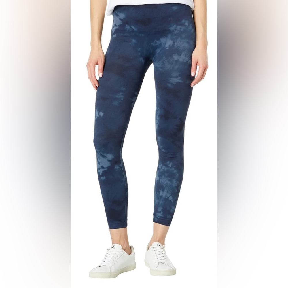 NEW Spanx Blue Tie Dye Leggings L/G. NWT